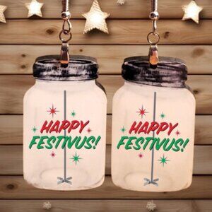 Earrings. Happy Festivus